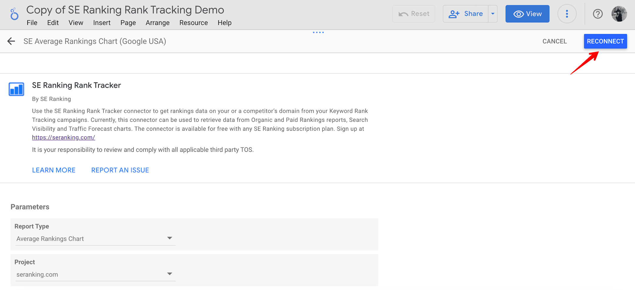 Reconnecting data sources in Looker Studio Reconnecting data sources in Google Looker Studio