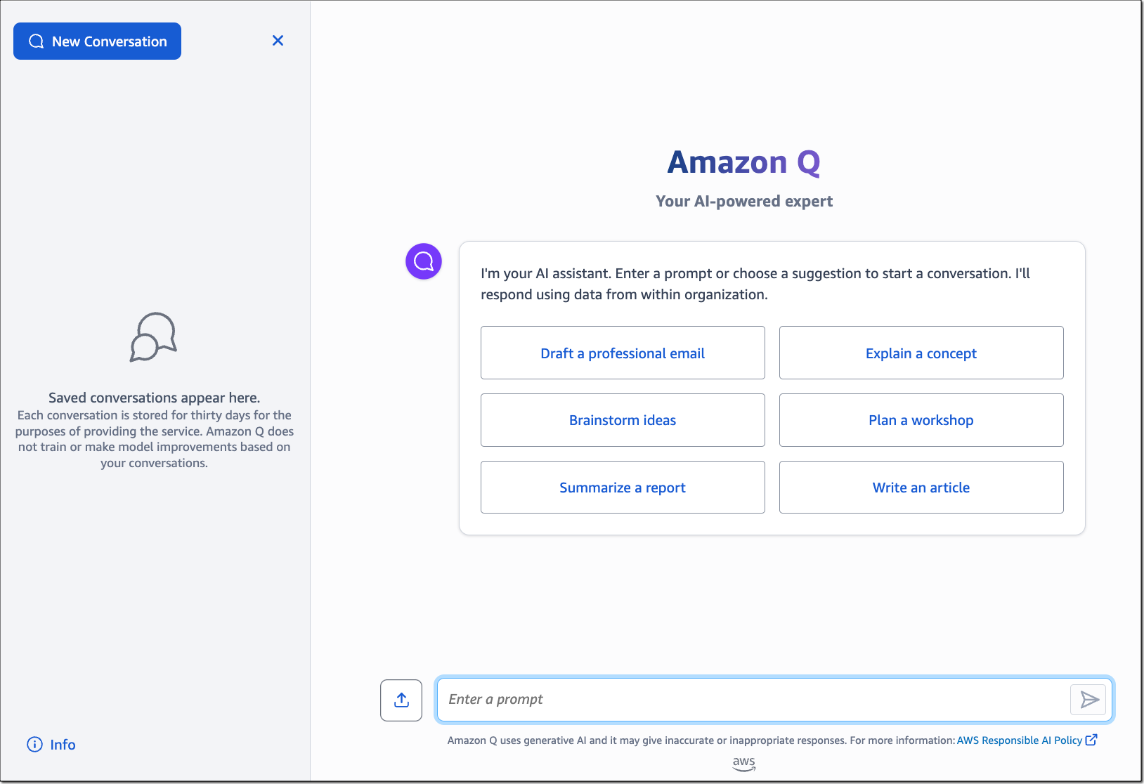 chatbot ai génératif amazon q