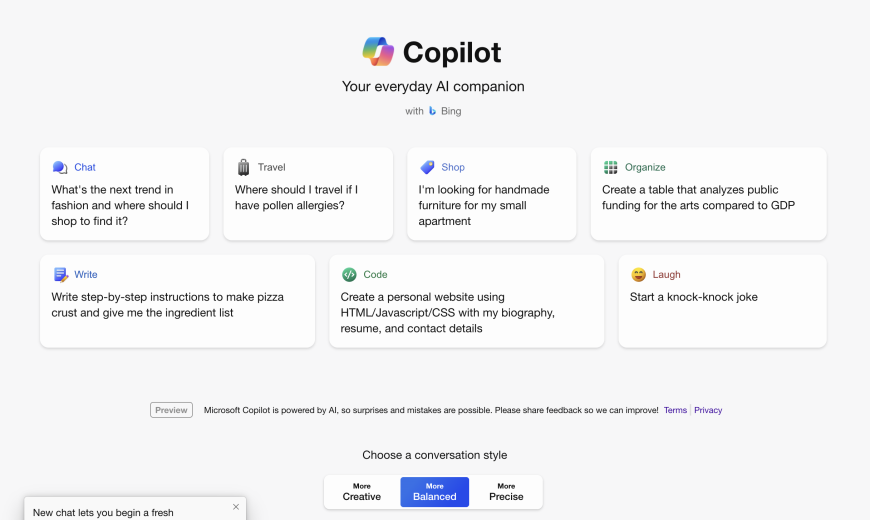 bing ai chat rebaptisé compagnon copilot ai