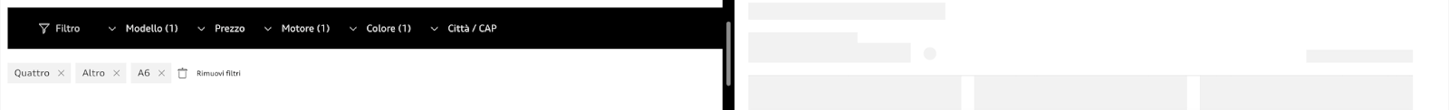 Vue filtrée à propulsion javascrip