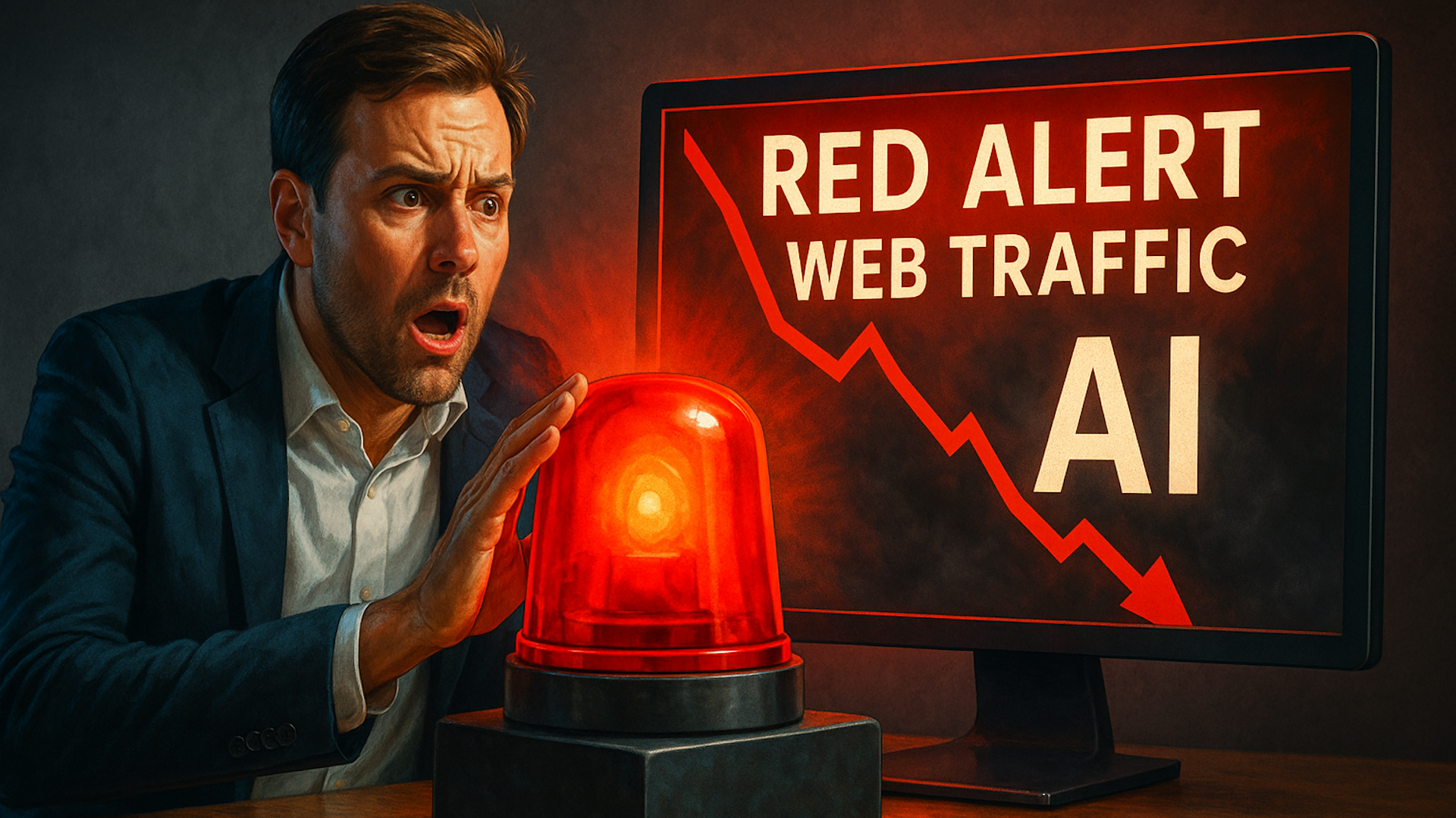 Trafic d'alerte rouge AI